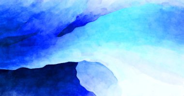 Soyut suluboya sanat eserleri. Fırça boyalı dijital resim. Renkli yaratıcı suluboya çizimi.