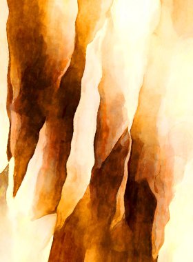 Soyut suluboya sanat eserleri. Fırça boyalı dijital resim. Renkli yaratıcı suluboya çizimi.