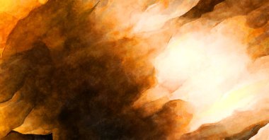 Soyut suluboya sanat eserleri. Fırça boyalı dijital resim. Renkli yaratıcı suluboya çizimi.