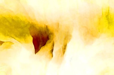 Soyut suluboya sanat eserleri. Fırça boyalı dijital resim. Renkli yaratıcı suluboya çizimi.