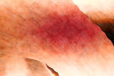 Soyut suluboya sanat eserleri. Fırça boyalı dijital resim. Renkli yaratıcı suluboya çizimi.