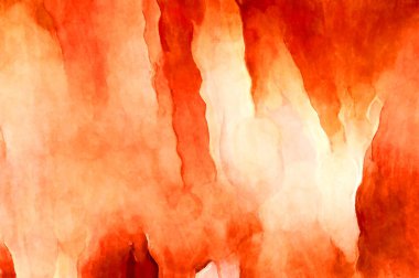 Soyut suluboya sanat eserleri. Fırça boyalı dijital resim. Renkli yaratıcı suluboya çizimi.