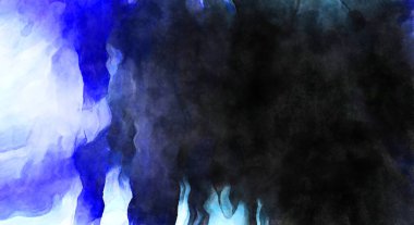 Soyut suluboya sanat eserleri. Fırça boyalı dijital resim. Renkli yaratıcı suluboya çizimi.