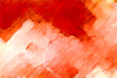 Soyut suluboya sanat eserleri. Fırça boyalı dijital resim. Renkli yaratıcı suluboya çizimi.