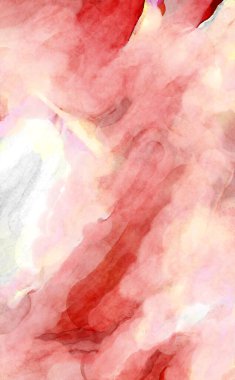 Soyut suluboya sanat eserleri. Fırça boyalı dijital resim. Renkli yaratıcı suluboya çizimi.