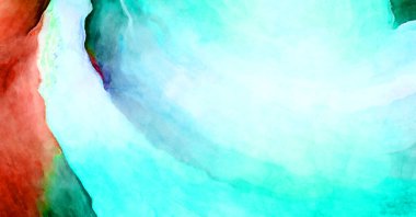 Soyut suluboya sanat eserleri. Fırça boyalı dijital resim. Renkli yaratıcı suluboya çizimi.