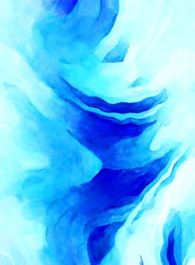 Soyut suluboya sanat eserleri. Fırça boyalı dijital resim. Renkli yaratıcı suluboya çizimi.