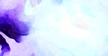 Soyut suluboya sanat eserleri. Fırça boyalı dijital resim. Renkli yaratıcı suluboya çizimi.