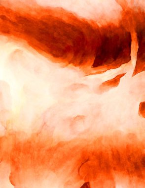 Soyut suluboya sanat eserleri. Fırça boyalı dijital resim. Renkli yaratıcı suluboya çizimi.