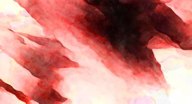 Soyut suluboya sanat eserleri. Fırça boyalı dijital resim. Renkli yaratıcı suluboya çizimi.