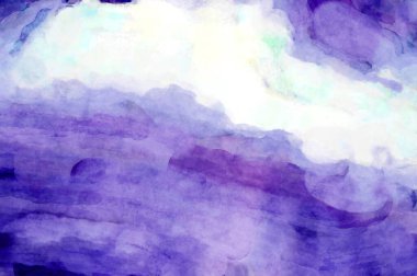 Soyut suluboya sanat eserleri. Fırça boyalı dijital resim. Renkli yaratıcı suluboya çizimi.