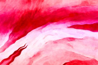 Soyut suluboya sanat eserleri. Fırça boyalı dijital resim. Renkli yaratıcı suluboya çizimi.