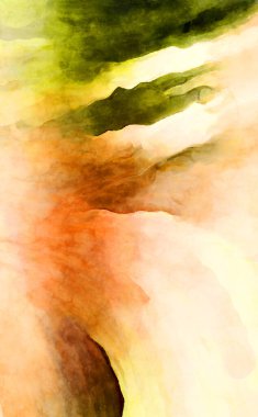 Soyut suluboya sanat eserleri. Fırça boyalı dijital resim. Renkli yaratıcı suluboya çizimi.