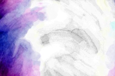 Soyut suluboya sanat eserleri. Fırça boyalı dijital resim. Renkli yaratıcı suluboya çizimi.