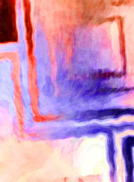 Expressief Abstract Aquarel Kunstwerk Borstel Geschilderd Digitale Kunst Schilderen Kleurrijke — Stockfoto