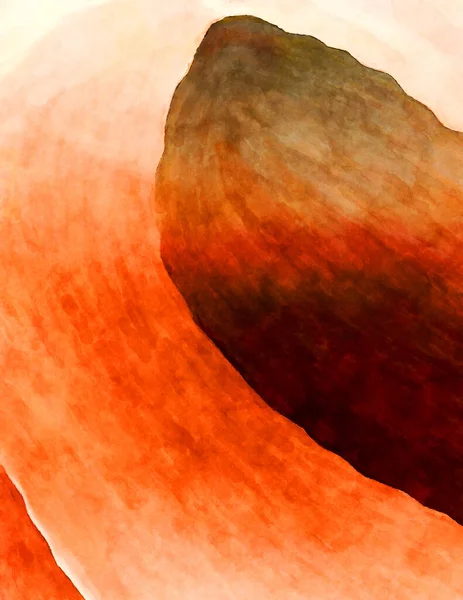 Soyut suluboya sanat eserleri. Fırça boyalı dijital resim. Renkli yaratıcı suluboya çizimi.