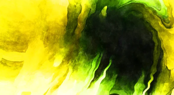 Soyut suluboya sanat eserleri. Fırça boyalı dijital resim. Renkli yaratıcı suluboya çizimi.