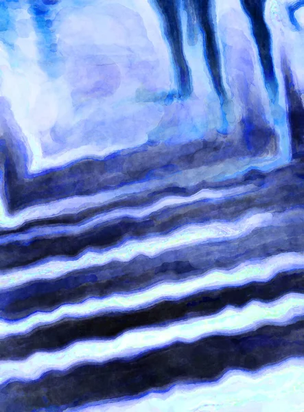 Soyut suluboya sanat eserleri. Fırça boyalı dijital resim. Renkli yaratıcı suluboya çizimi.