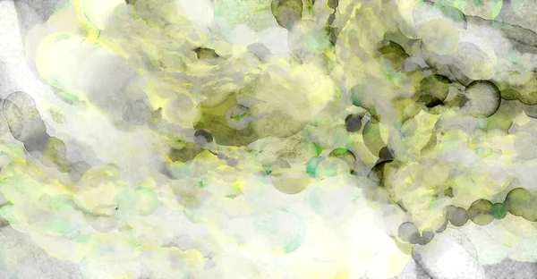 Soyut suluboya sanat eserleri. Fırça boyalı dijital resim. Renkli yaratıcı suluboya çizimi.