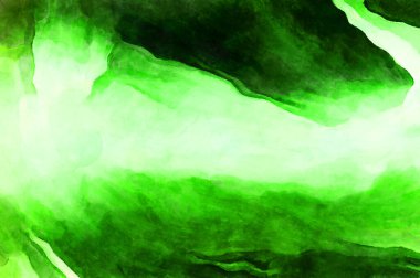 Soyut suluboya sanat eserleri. Fırça boyalı dijital resim. Renkli yaratıcı suluboya çizimi.