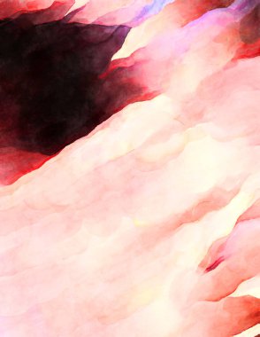 Soyut suluboya sanat eserleri. Fırça boyalı dijital resim. Renkli yaratıcı suluboya çizimi.