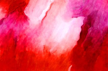 Soyut suluboya sanat eserleri. Fırça boyalı dijital resim. Renkli yaratıcı suluboya çizimi.