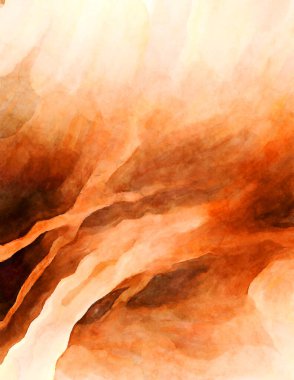 Soyut suluboya sanat eserleri. Fırça boyalı dijital resim. Renkli yaratıcı suluboya çizimi.