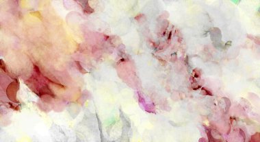 Soyut suluboya sanat eserleri. Fırça boyalı dijital resim. Renkli yaratıcı suluboya çizimi.