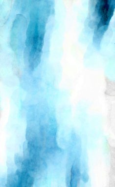 Soyut suluboya sanat eserleri. Fırça boyalı dijital resim. Renkli yaratıcı suluboya çizimi.