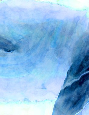 Soyut suluboya sanat eserleri. Fırça boyalı dijital resim. Renkli yaratıcı suluboya çizimi.