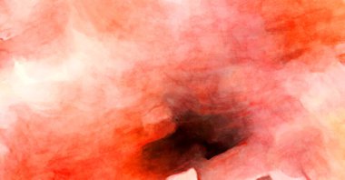 Soyut suluboya sanat eserleri. Fırça boyalı dijital resim. Renkli yaratıcı suluboya çizimi.