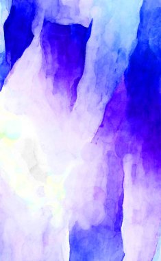 Soyut suluboya sanat eserleri. Fırça boyalı dijital resim. Renkli yaratıcı suluboya çizimi.