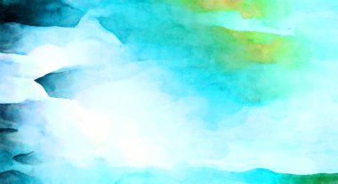 Soyut suluboya sanat eserleri. Fırça boyalı dijital resim. Renkli yaratıcı suluboya çizimi.