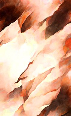 Soyut suluboya sanat eserleri. Fırça boyalı dijital resim. Renkli yaratıcı suluboya çizimi.