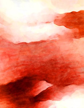 Soyut suluboya sanat eserleri. Fırça boyalı dijital resim. Renkli yaratıcı suluboya çizimi.