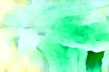 Soyut suluboya sanat eserleri. Fırça boyalı dijital resim. Renkli yaratıcı suluboya çizimi.