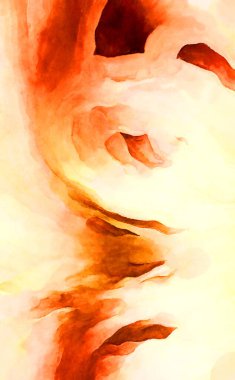 Soyut suluboya sanat eserleri. Fırça boyalı dijital resim. Renkli yaratıcı suluboya çizimi.