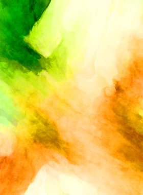 Soyut suluboya sanat eserleri. Fırça boyalı dijital resim. Renkli yaratıcı suluboya çizimi.