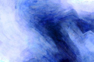 Soyut suluboya sanat eserleri. Fırça boyalı dijital resim. Renkli yaratıcı suluboya çizimi.