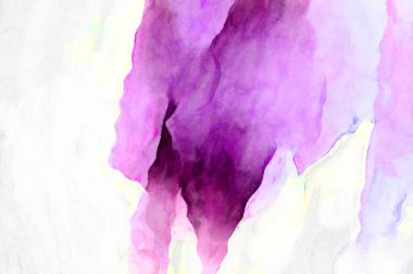 Soyut suluboya sanat eserleri. Fırça boyalı dijital resim. Renkli yaratıcı suluboya çizimi.