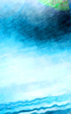 Soyut suluboya sanat eserleri. Fırça boyalı dijital resim. Renkli yaratıcı suluboya çizimi.