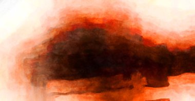 Soyut suluboya sanat eserleri. Fırça boyalı dijital resim. Renkli yaratıcı suluboya çizimi.