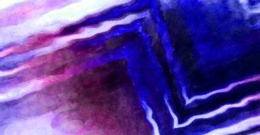 Soyut suluboya sanat eserleri. Fırça boyalı dijital resim. Renkli yaratıcı suluboya çizimi.