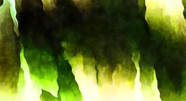 Soyut suluboya sanat eserleri. Fırça boyalı dijital resim. Renkli yaratıcı suluboya çizimi.