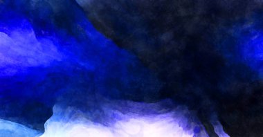 Soyut suluboya sanat eserleri. Fırça boyalı dijital resim. Renkli yaratıcı suluboya çizimi.