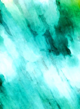 Soyut suluboya sanat eserleri. Fırça boyalı dijital resim. Renkli yaratıcı suluboya çizimi.