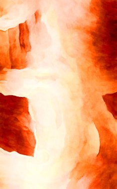 Soyut suluboya sanat eserleri. Fırça boyalı dijital resim. Renkli yaratıcı suluboya çizimi.