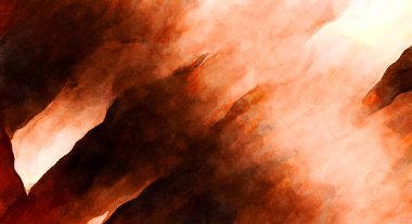 Soyut suluboya sanat eserleri. Fırça boyalı dijital resim. Renkli yaratıcı suluboya çizimi.