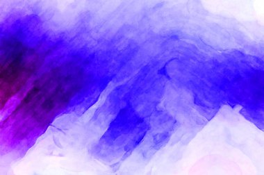 Soyut suluboya sanat eserleri. Fırça boyalı dijital resim. Renkli yaratıcı suluboya çizimi.