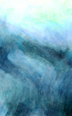 Soyut suluboya sanat eserleri. Fırça boyalı dijital resim. Renkli yaratıcı suluboya çizimi.